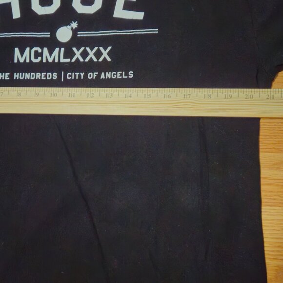 The Hundreds long sleeve black T Shirt Los Angeles The City of Angels size Large - Picture 7 of 9